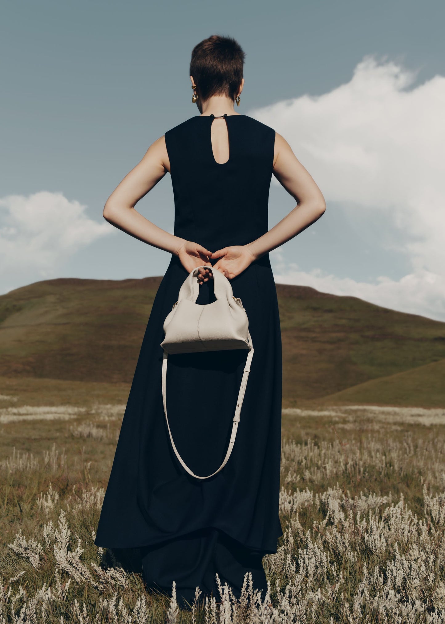 Numéro Neuf Mini - Kreide Genarbtes Leder