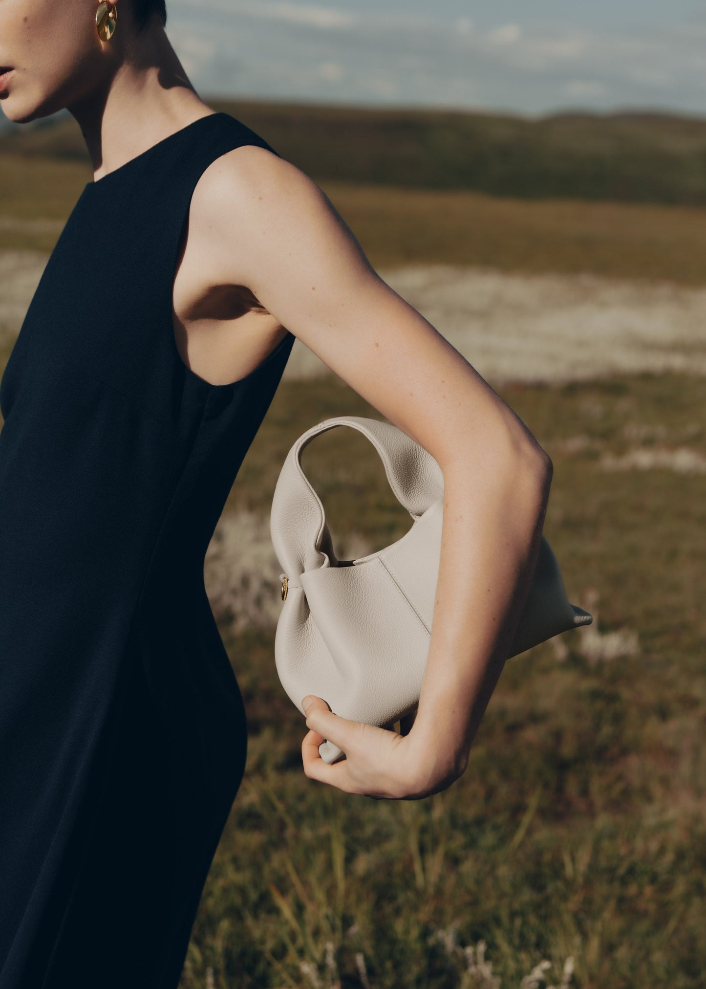 Numéro Neuf Mini - Kreide Genarbtes Leder