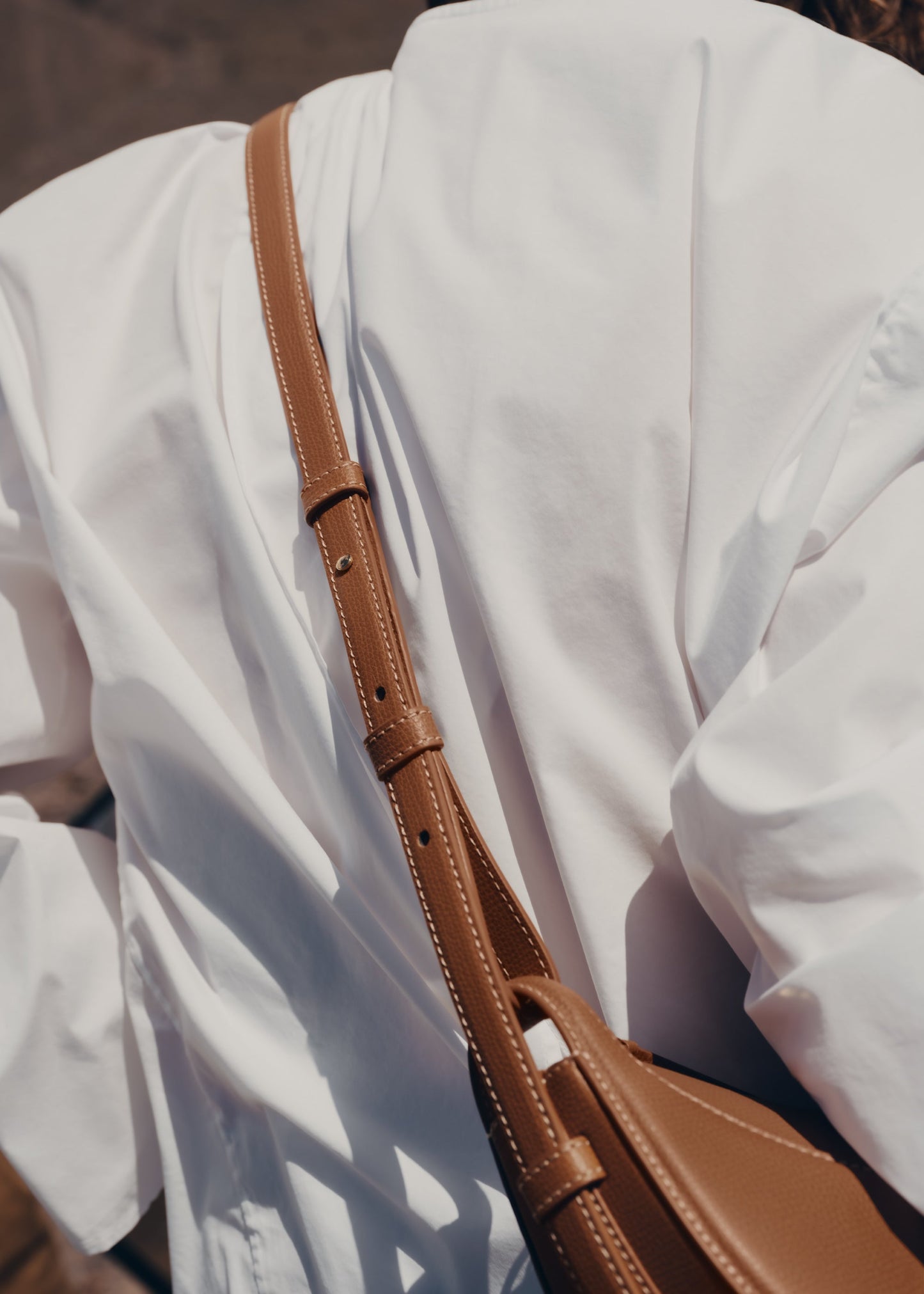 Numéro Dix - Camel Genarbtes Leder