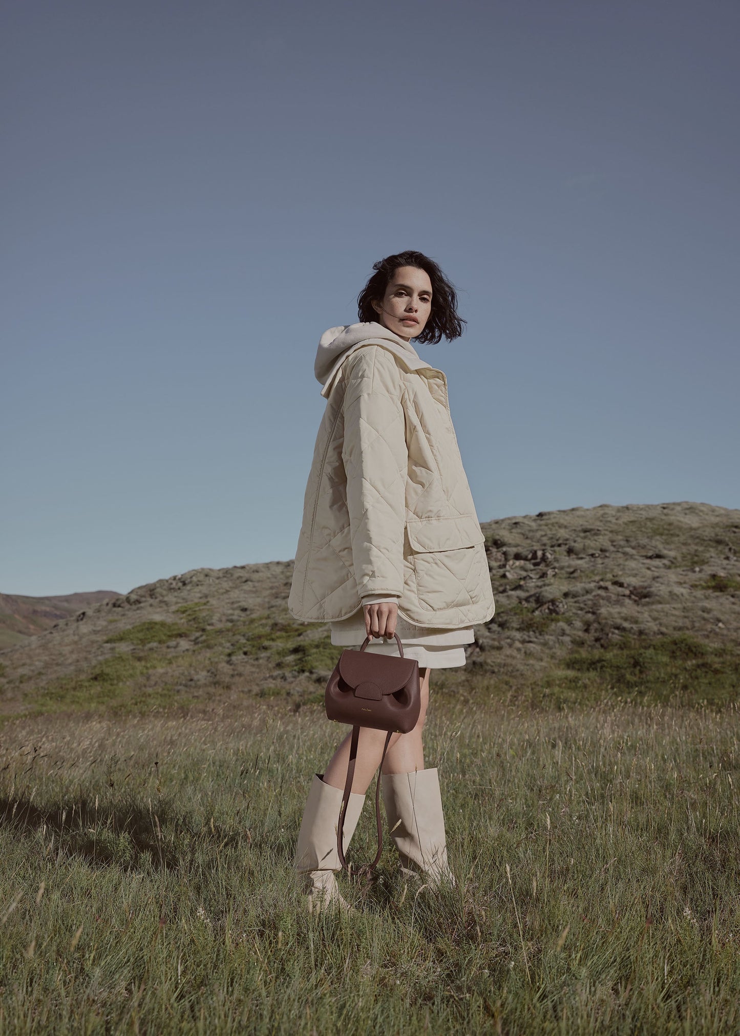 Numéro Un Nano - Sandelholz Genarbtes Leder