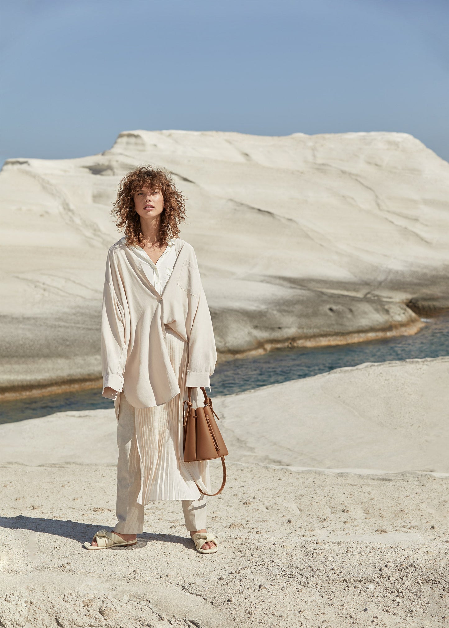 Numéro Huit - Camel Genarbtes Leder