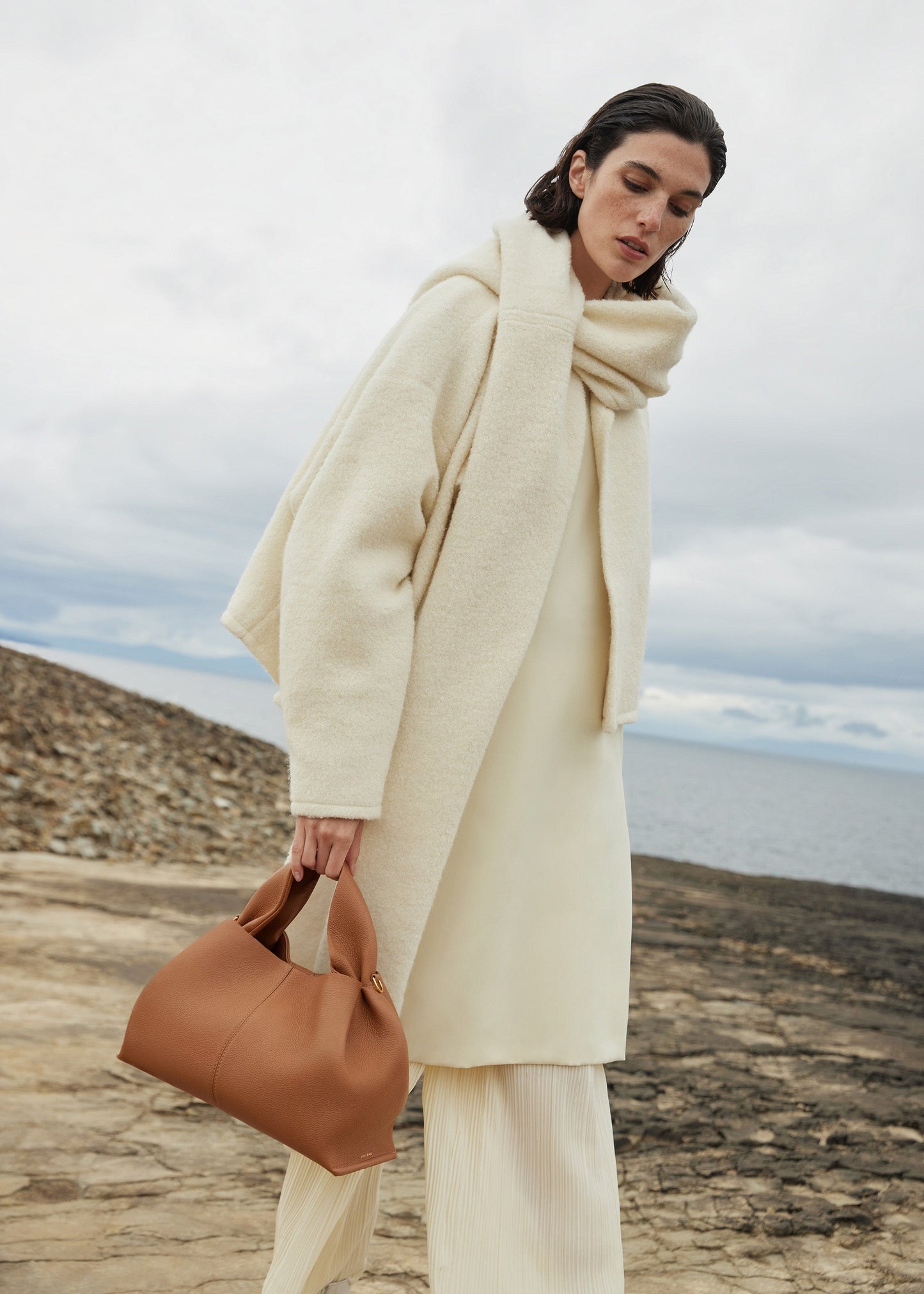 Numéro Neuf - Camel Genarbtes Leder