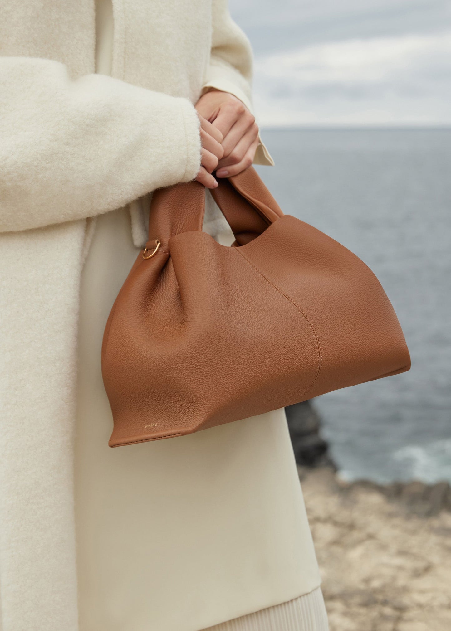 Numéro Neuf - Camel Genarbtes Leder