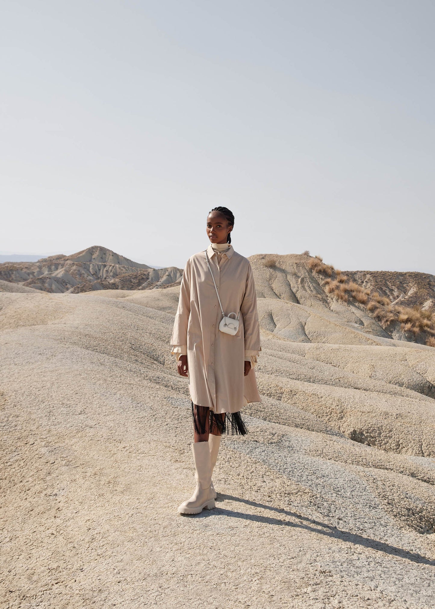 Numéro Un Micro - Kreide Genarbtes Leder