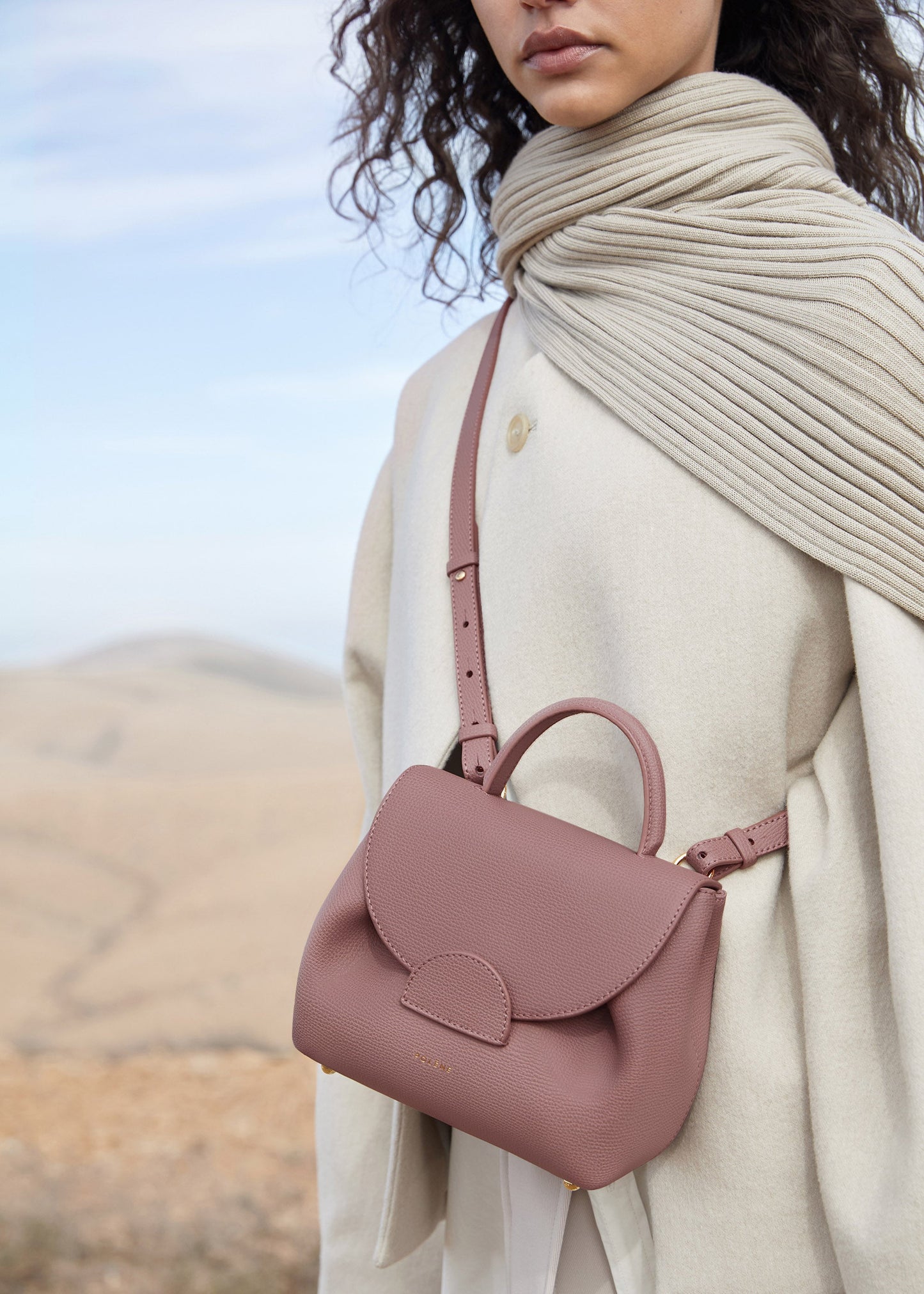 Numéro Un Nano - Lilac Genarbtes Leder