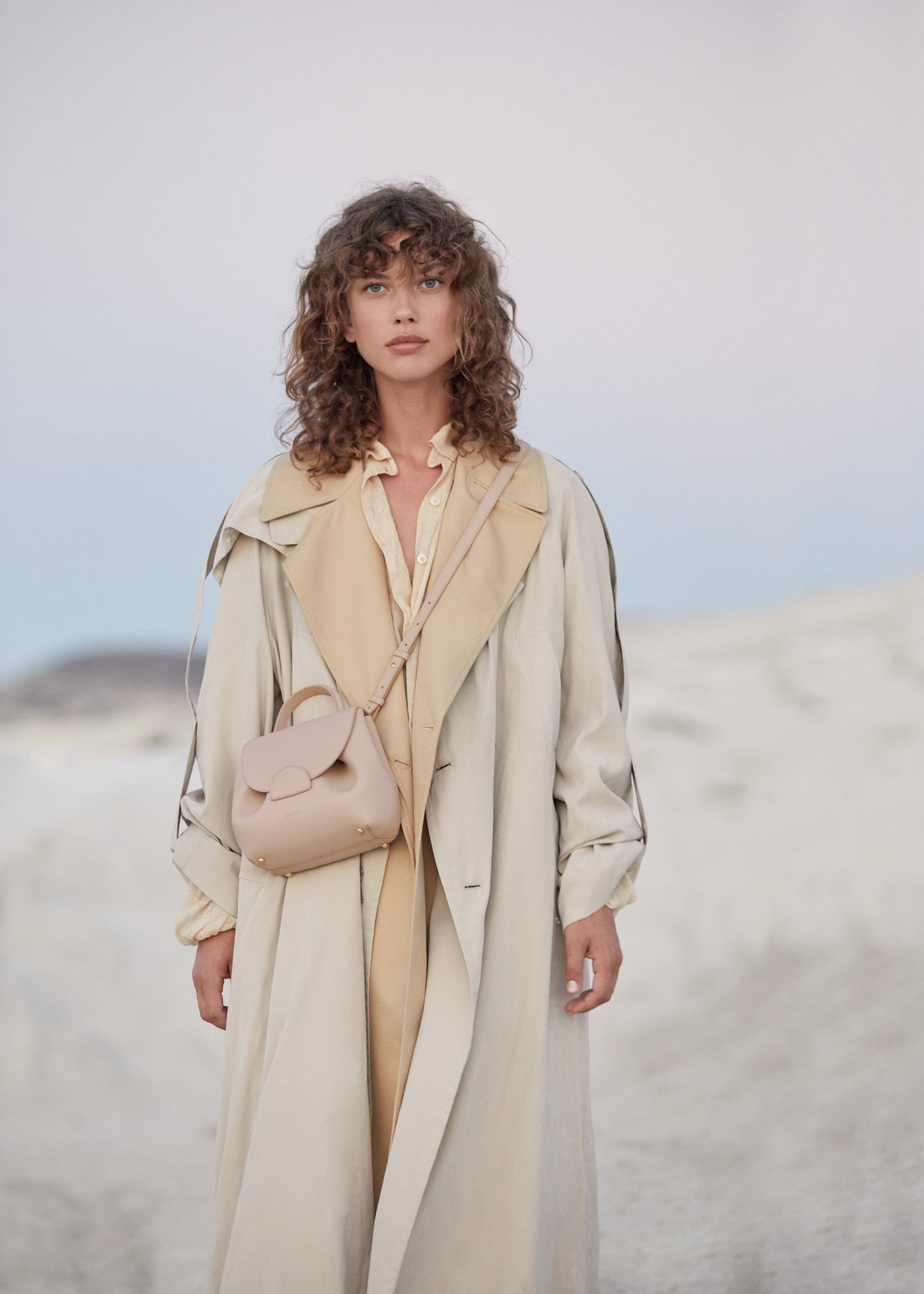Numéro Un Nano - Nude Genarbtes Leder