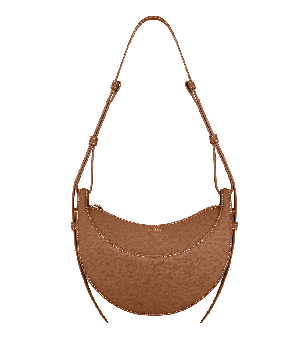 Numéro Dix - Camel Genarbtes Leder