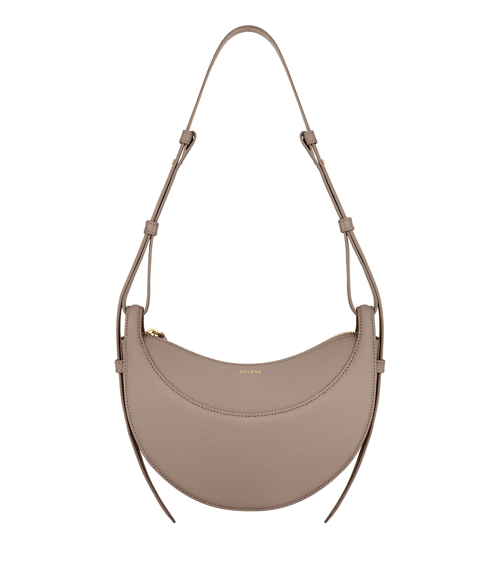 Numéro Dix - Taupe Genarbtes Leder