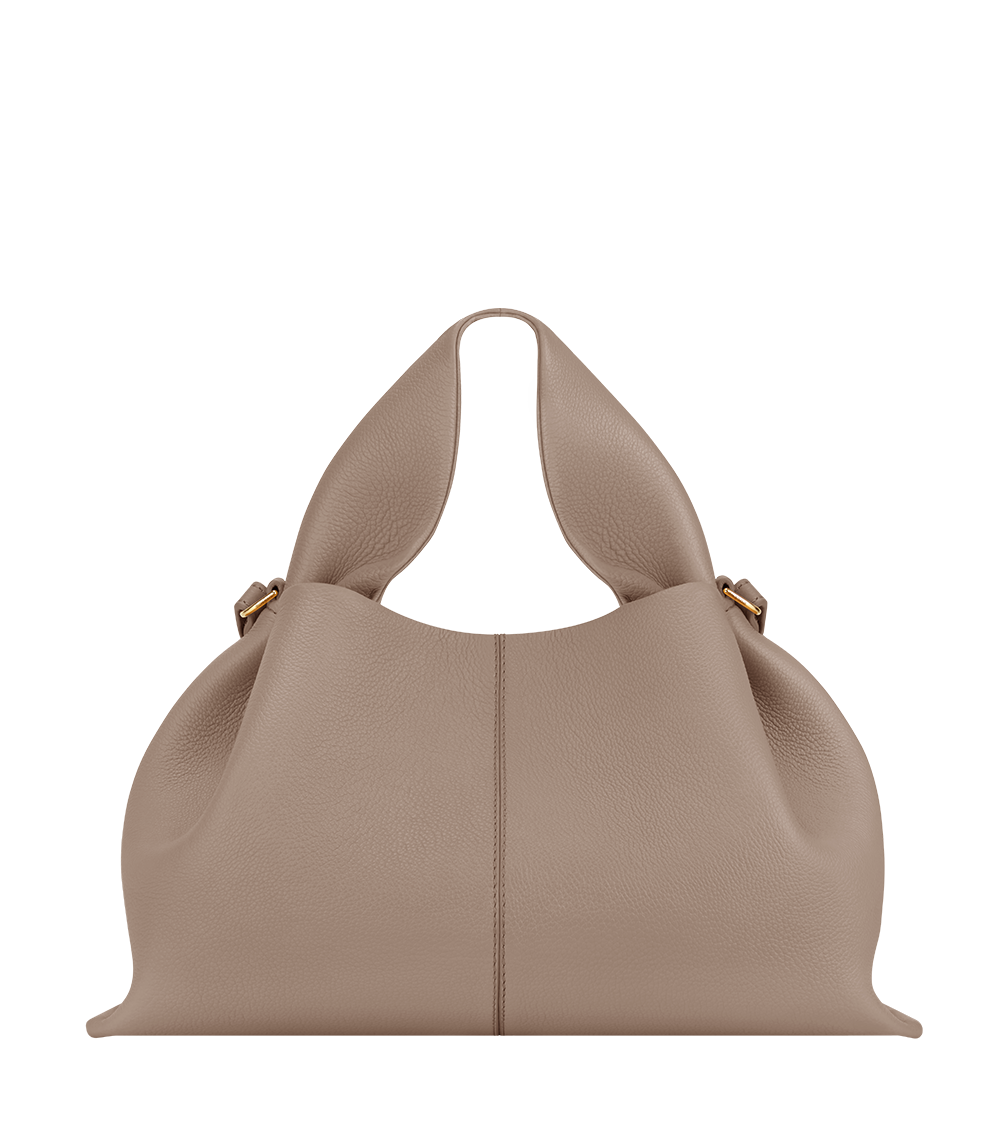 Numéro Neuf - Taupe Genarbtes Leder