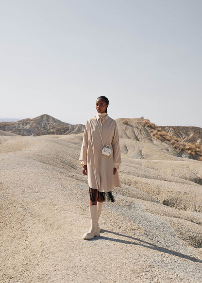 Numéro Un Micro - Kreide Genarbtes Leder