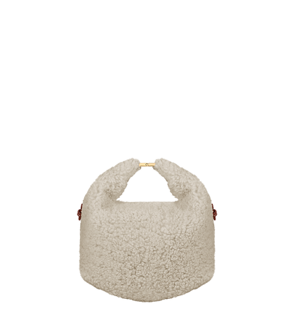 Béri - Flauschige Stricktasche Ecru