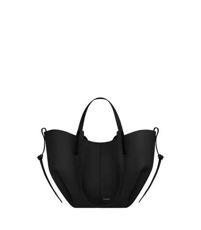 Cyme Mini - Schwarz Genarbtes Leder