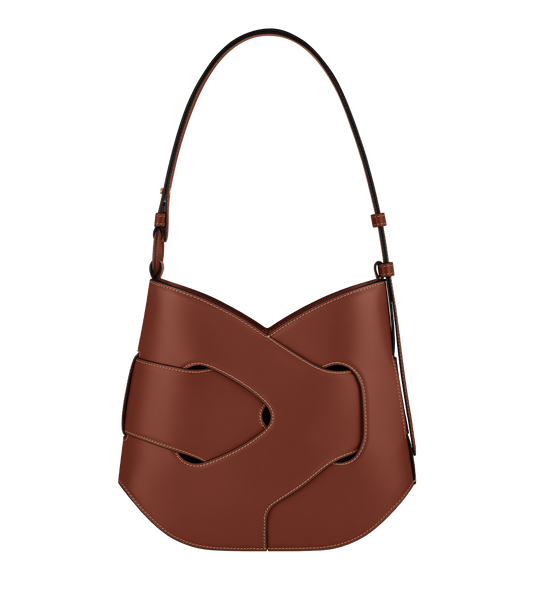 Nodde Hobo - Cognac Glattes Leder