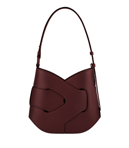 Nodde Hobo - Schwarze Kirsche Glattes Leder