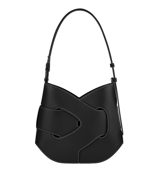 Nodde Hobo - Schwarz Glattes Leder