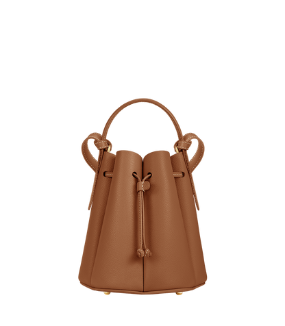 Numéro Huit Mini - Camel Genarbtes Leder