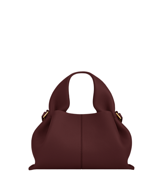 Numéro Neuf Mini - Schwarze Kirsche Genarbtes Leder