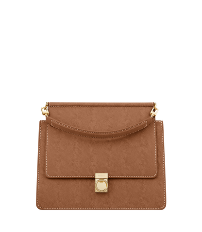 Numéro Sept - Camel Genarbtes Leder