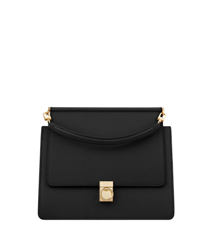 Numéro Sept - Schwarz Genarbtes Leder