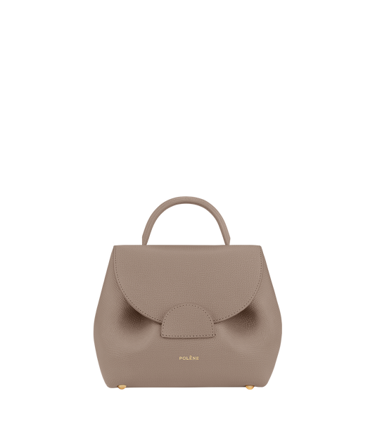 Numéro Un Nano - Taupe Genarbtes Leder